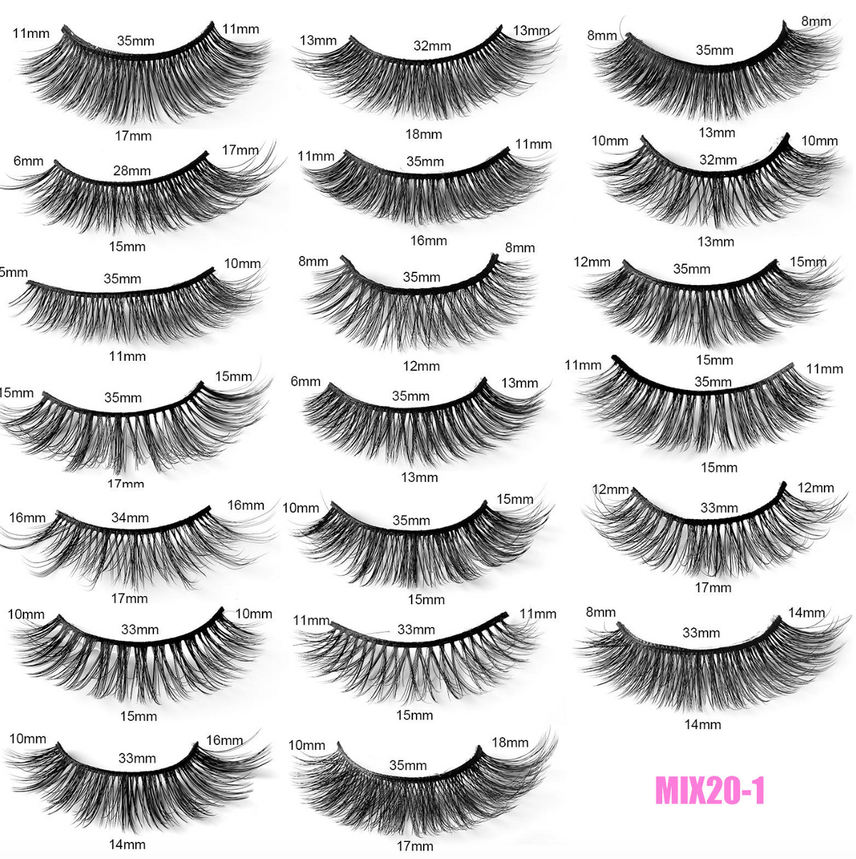 Mixed Style False Eyelashes